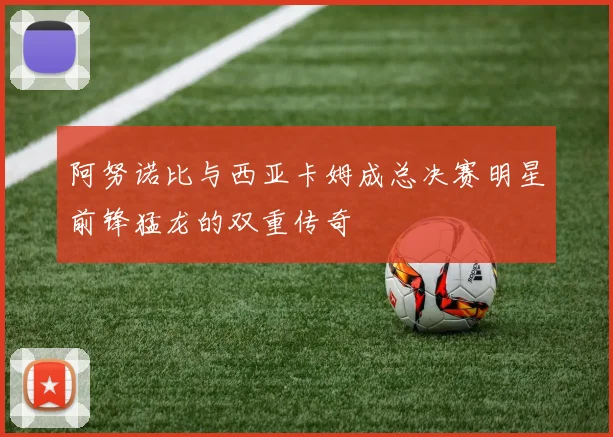 阿努诺比与西亚卡姆成总决赛明星前锋猛龙的双重传奇